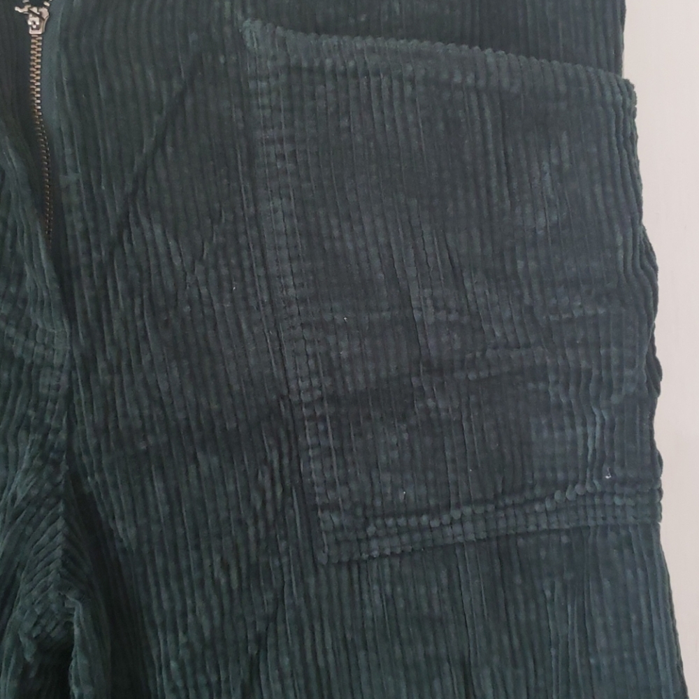 J Jill Corduroy Forest Green Pants Sz 10